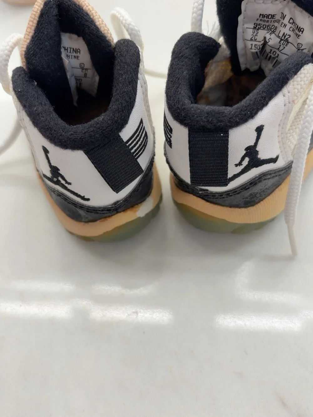 Vintage 1995 Nike Air Jordan 11 XI Concord Baby Shoes 2C OG